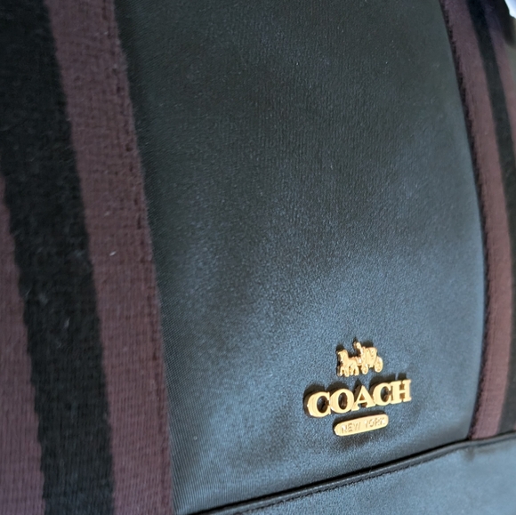 Coach Ellis Pebbled Leather + Nylon Twill New with Box ❤️ - Picture 8 of 15